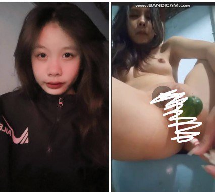 sex bốp quậy Em học sinh thích dùng dưa chuột